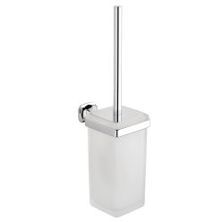 WC-kefe tartó, Sapho AIDA króm tejüveg AI008