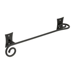 Törölközőtartó, Sapho REBECCA fekete fém 300x61 CC320