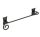 Törölközőtartó, Sapho REBECCA fekete fém 300x61 CC320