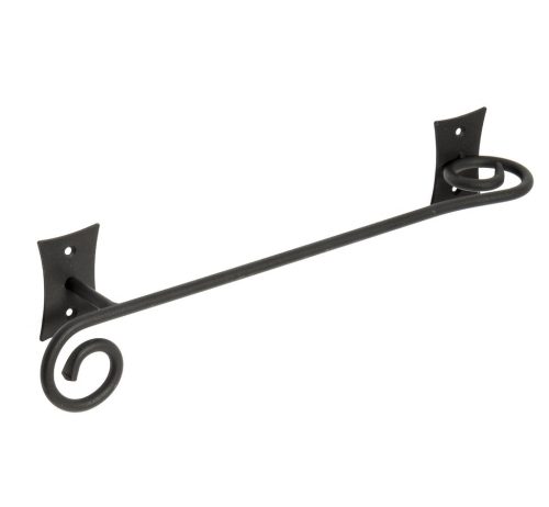 Törölközőtartó, Sapho REBECCA fekete fém 300x61 CC320