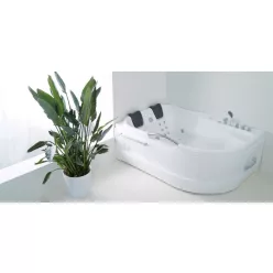   Hidromasszázs kád, Wellis Dublo Hydro 180 csaptelep nélkül WK00005-2 balos