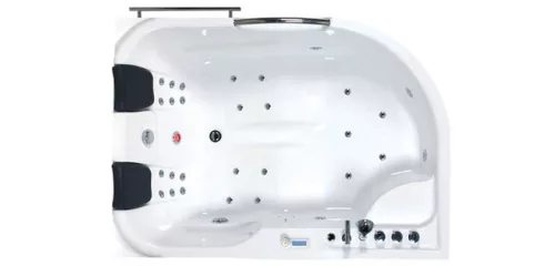 Hidromasszázs kád, Wellis Dublo Hydro 180 csaptelep nélkül WK00005-2 balos