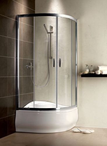 Zuhanykabin, Radaway Premium Plus A 1700 80x80 grafit üveggel