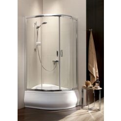   Zuhanykabin, Radaway Premium Plus E 1700 100x80 barna üveggel