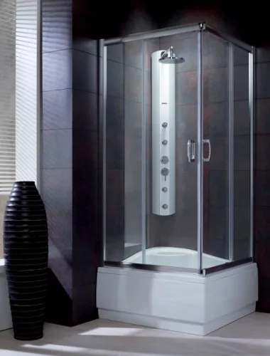 Zuhanykabin, Radaway Premium Plus C 1700 80x80 barna üveggel