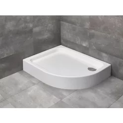   Zuhanytálca, Radaway Laros E 100x80 balos akril zuhanytálca