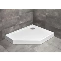   Zuhanytálca, Radaway Doros PT E 100x80 jobbos akril zuhanytálca előlappal