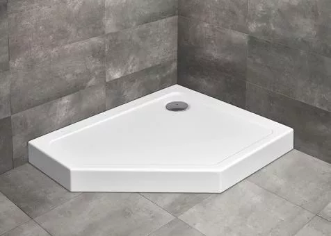 Zuhanytálca, Radaway Doros PT E 100x80 jobbos akril zuhanytálca előlappal