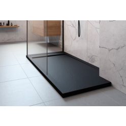   Zuhanytálca, Radaway Teos F 100x90 antracit műmárvány zuhanytálca