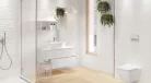 Csempe, Cersanit SOFT ROMANTIC PS803 WHITE SATIN WAVE STRUCTURE 29,8X59,8 G1 W564-002-1