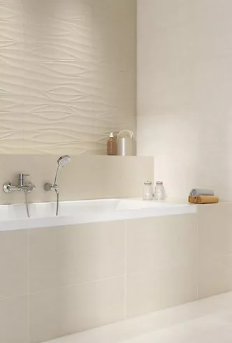 Csempe, Cersanit SHINY TEXTILE PS810 CREAM SATIN 29,8X59,8 G1 OP502-001-1