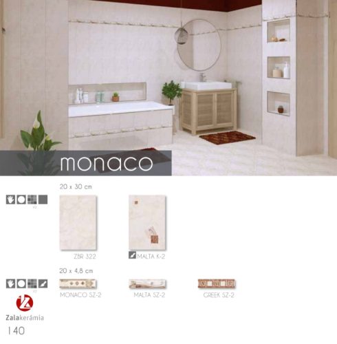 Listello, Zalakerámia FIX Monaco GREEK SZ-2 4,8X20 ZAF-DGREESZ-2