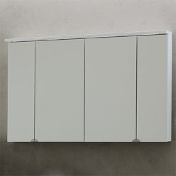   Felső szekrény, Kolpa San Nayra TO 110-LED matt fehér tükrös szekrény