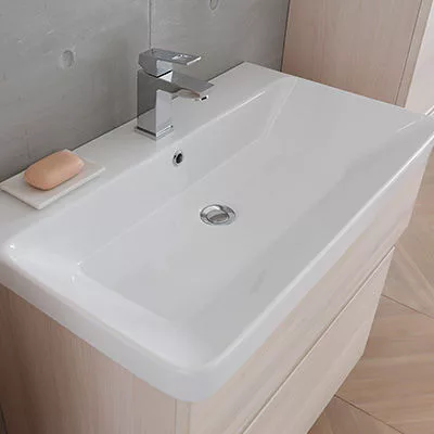 Alsó szekrény, Kolpa San Oxana OUO 80 alsó szekrény mosdóval fehér