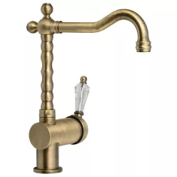 Mosogató csaptelep, Sapho Kirké Crystal bronz KI14KB