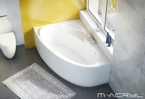 Hidromasszázs kád, M-Acryl Daria  140x95 Wellness Premium 24 fúvókás elektronikus