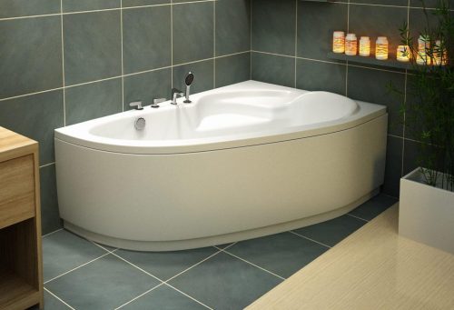 Hidromasszázs kád, M-Acryl Daria  140x95 Wellness Premium Plus 28 fúvókás elektronikus