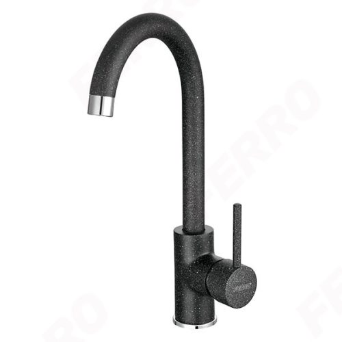 Mosogató csaptelep, Ferro Freya elforgatható kifolyóval antracit BFR41B