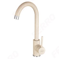   Mosogató csaptelep, Ferro Freya elforgatható kifolyóval homokszín BFR41S