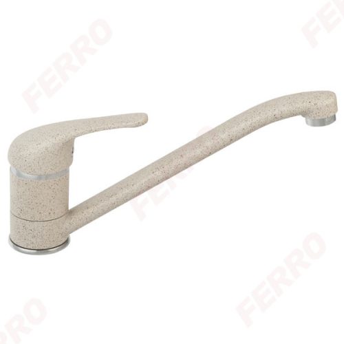 Mosogató csaptelep, Ferro Freya elforgatható kifolyóval homokszín BFR4S