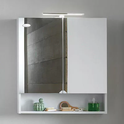 Tükör, Kolpa San Evelin tükrös szekrény TOE 80 szürke