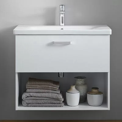 Alsó szekrény, Kolpa San Evelin OUE 65 II fiókos, mosdóval antracit