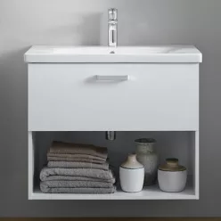   Alsó szekrény, Kolpa San Evelin OUE 80 II fiókos, mosdóval fehér