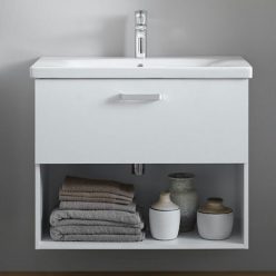   Alsó szekrény, Kolpa San Evelin OUE 80 II fiókos, mosdóval oak