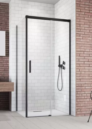 Zuhanykabin, Radaway Idea Black KDJ 140x120 Jobbos