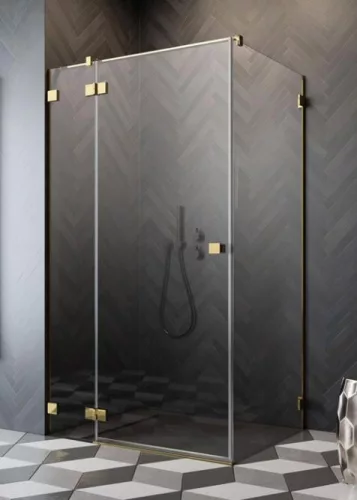 Zuhanykabin, Radaway Essenza Pro KDJ gold 100x120 Balos