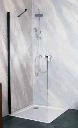 Zuhanyfal, Sanotechnik YOUNG BLACK (SANOFLEX) zuhanyfal BF80