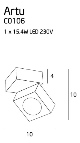 Lámpa, MaxLight Artu C0106