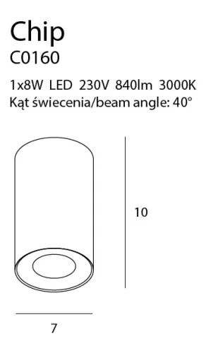Lámpa, MaxLight Chip C0163