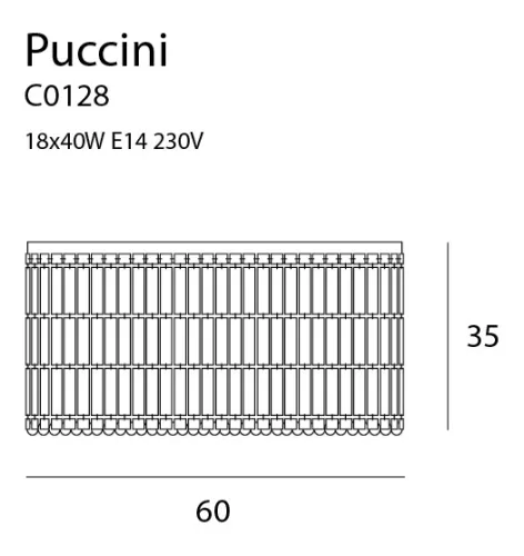 Lámpa, MaxLight Puccini C0128