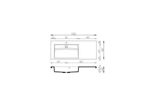 Alsó szekrény, TBoss Jana 125 1F J/B