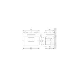 Alsó szekrény, TBoss Nola 90 2F