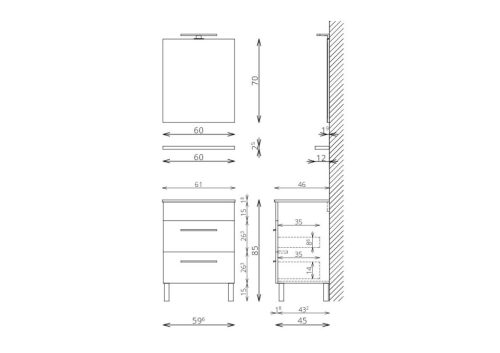 Komplett bútor, TBoss Trento 60