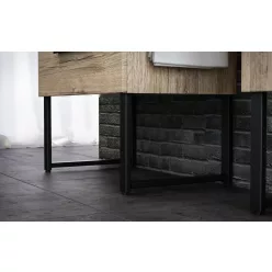 Konzolos lábszett, TBoss bútorokhoz fekete