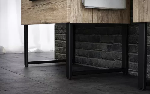 Konzolos lábszett, TBoss bútorokhoz fekete