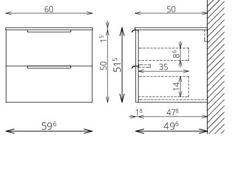 Alsó szekrény, Tboss Dana 60