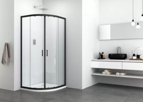 Zuhanykabin, Sanotechnik Elite Black 90x90 R90B