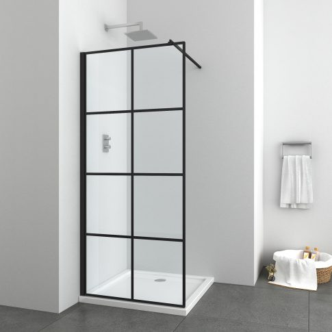 Walk-in, Sanotechnik Elite Black 100x195 EN1006B