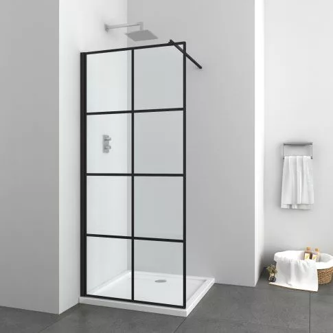 Walk-in, Sanotechnik Elite Black 120x195 EN1206B