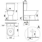 Wc, Aqualine Jalta monoblokkos alsó/hátsó kifolyású PB103RW