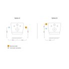 Wc tető, Aqualine Blooming Eko elektronikus bidé vízmelegítéssel NB-1120D
