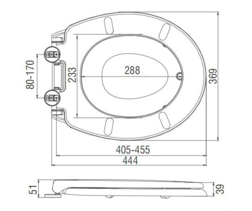WC tető, Aqualine integrált és kivehető gyerek betéttel, soft close FS125