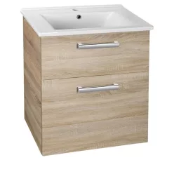   Alsó szekrény, Aqualine Vega 2 fiókos platina tölgy VG863