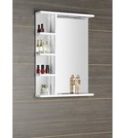 Tükör, Aqualine Korin 50x70 LED világítással, polccal KO355