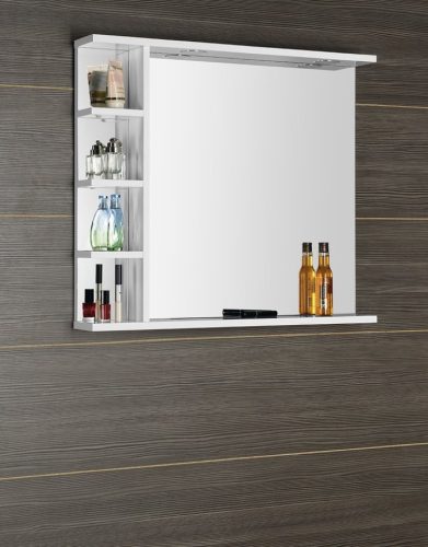 Tükör, Aqualine Korin 80x70 LED világítással, polccal KO350