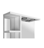 Tükör, Aqualine Korin 80x70 LED világítással, polccal KO350